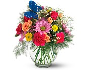 Teleflora's Butterfly & Blossoms Vase in McDonough GA, Absolutely Flowers