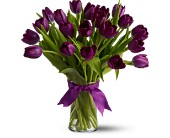 Teleflora's Passionate Purple Tulips - Deluxe in McDonoughGA, Absolutely Flowers