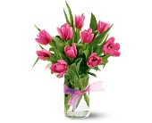 Teleflora's Precious Hot Pink Tulips in McDonoughGA, Absolutely Flowers