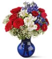 Red White and True Bouquet in McDonough GA Absolutely Flowers