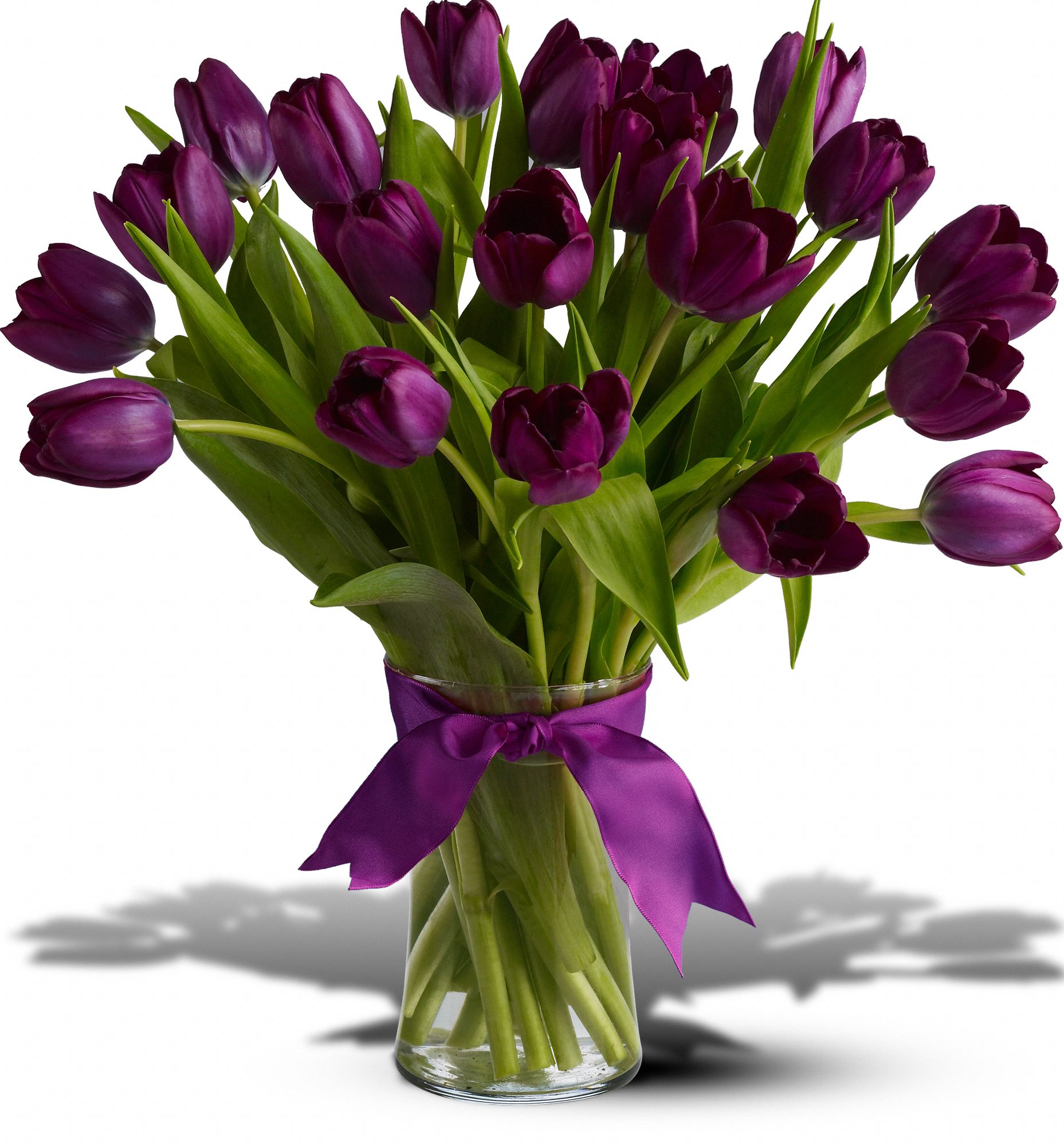 Teleflora's Passionate Purple Tulips - Deluxe in McDonough GA Absolutely Flowers